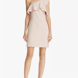 Elegant Beige Off-Shoulder Dress